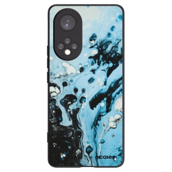 Picasee silikónový čierny obal pre Huawei Nova 9 - Organic blue