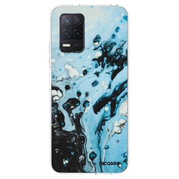 Picasee silikónový prehľadný obal pre Realme 8 5G - Organic blue