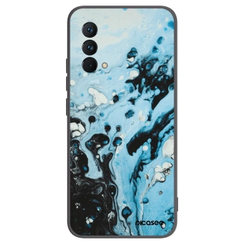 Picasee silikónový čierny obal pre Realme GT Master Edition 5G - Organic blue