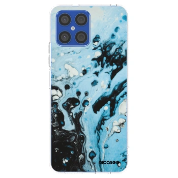 Picasee silikónový prehľadný obal pre Honor X8 4G - Organic blue