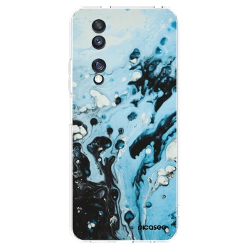 Picasee silikónový prehľadný obal pre Honor 70 - Organic blue