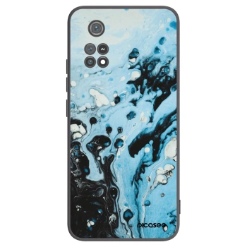 Picasee silikónový čierny obal pre Xiaomi Poco M4 Pro - Organic blue