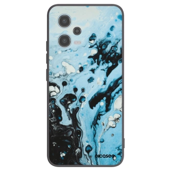 Picasee silikónový čierny obal pre Xiaomi Redmi Note 12 5G - Organic blue
