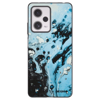 Picasee silikónový čierny obal pre Xiaomi Redmi Note 12 Pro+ 5G - Organic blue