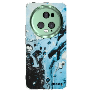 Picasee silikónový prehľadný obal pre Honor Magic5 Pro - Organic blue