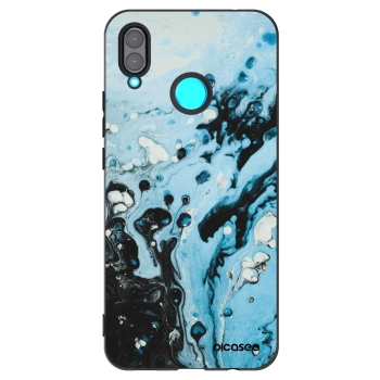 Picasee silikónový čierny obal pre Huawei Nova 3 - Organic blue