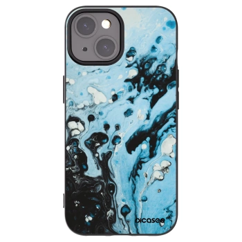 Picasee silikónový čierny obal pre Apple iPhone 15 - Organic blue