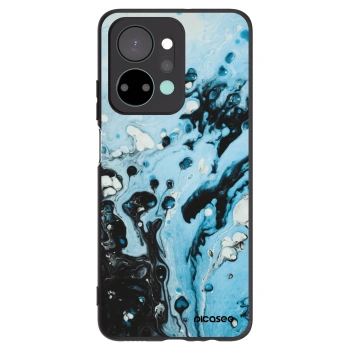 Picasee silikónový čierny obal pre Honor X7a - Organic blue
