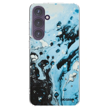Picasee silikónový prehľadný obal pre Samsung Galaxy S24+ S926B 5G - Organic blue