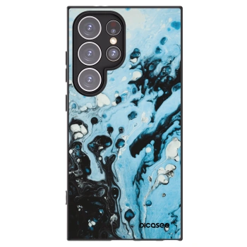 Picasee silikónový čierny obal pre Samsung Galaxy S24 Ultra S928B 5G - Organic blue