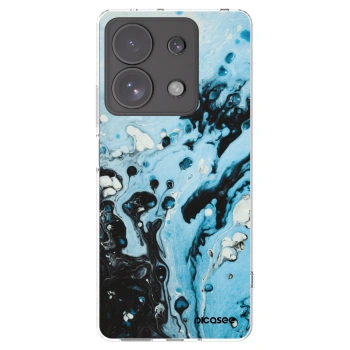 Picasee silikónový prehľadný obal pre Xiaomi Redmi Note 13 Pro 4G - Organic blue