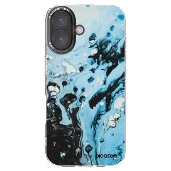 Picasee silikónový prehľadný obal pre Apple iPhone 16 - Organic blue