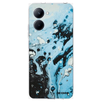Picasee silikónový prehľadný obal pre Realme C33 (2023) - Organic blue
