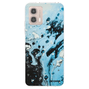 Picasee silikónový prehľadný obal pre Motorola Moto G53 5G - Organic blue