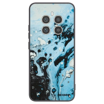 Picasee silikónový čierny obal pre Realme 12 Pro 5G - Organic blue