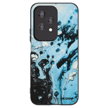 Picasee silikónový čierny obal pre Honor 200 Lite - Organic blue