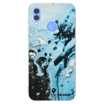 Picasee silikónový prehľadný obal pre Huawei P Smart 2019 - Organic blue