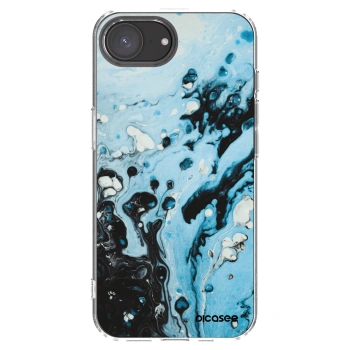 Picasee silikónový prehľadný obal pre Apple iPhone 16e - Organic blue