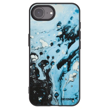 Picasee silikónový čierny obal pre Apple iPhone 16e - Organic blue