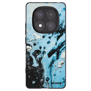 Picasee silikónový čierny obal pre Xiaomi Redmi Note 14 Pro 5G - Organic blue