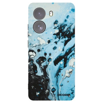 Picasee silikónový čierny obal pre Xiaomi Poco X7 - Organic blue