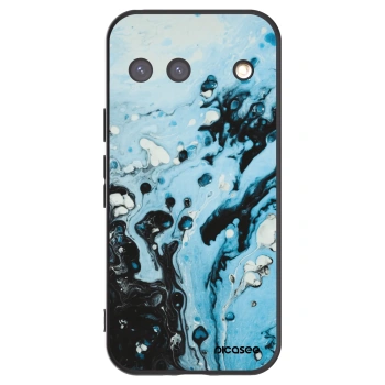 Picasee silikónový čierny obal pre Google Pixel 9 - Organic blue