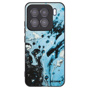 Picasee silikónový čierny obal pre Xiaomi 15 - Organic blue