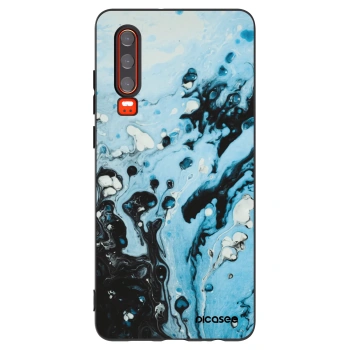 Picasee silikónový čierny obal pre Huawei P30 - Organic blue