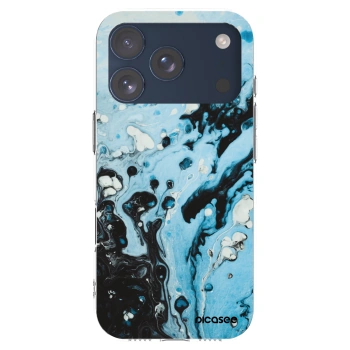 Picasee silikónový prehľadný obal pre Apple iPhone 17 Pro - Organic blue