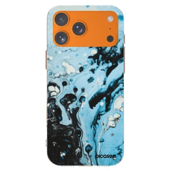 Picasee silikónový prehľadný obal pre Apple iPhone 17 Pro Max - Organic blue