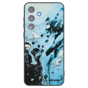 Picasee silikónový čierny obal pre Samsung Galaxy S25 FE 5G - Organic blue