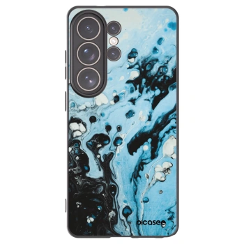 Picasee silikónový čierny obal pre Samsung Galaxy S26 Ultra - Organic blue