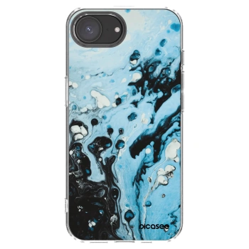 Picasee silikónový prehľadný obal pre Apple iPhone 17e - Organic blue