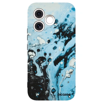 Picasee silikónový čierny obal pre Honor 600 Lite - Organic blue