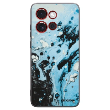 Picasee silikónový čierny obal pre Motorola Edge 60 Neo 5G - Organic blue