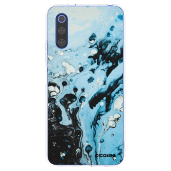 Picasee silikónový prehľadný obal pre Xiaomi Mi 9 SE - Organic blue