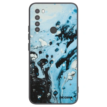 Picasee silikónový čierny obal pre Xiaomi Redmi Note 8 - Organic blue