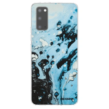Picasee silikónový prehľadný obal pre Samsung Galaxy S20 G980F - Organic blue