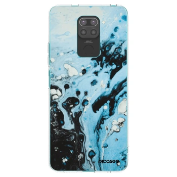 Picasee silikónový čierny obal pre Xiaomi Redmi Note 9 - Organic blue