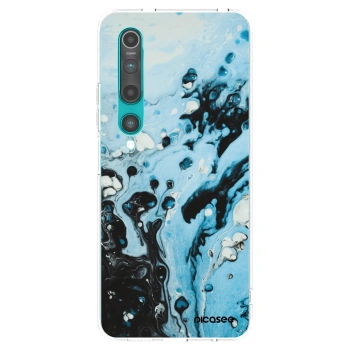 Picasee silikónový prehľadný obal pre Xiaomi Mi 10 - Organic blue