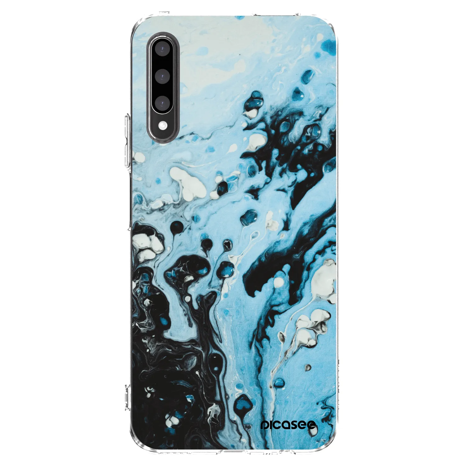 Picasee silikónový prehľadný obal pre Honor 9X Pro - Organic blue