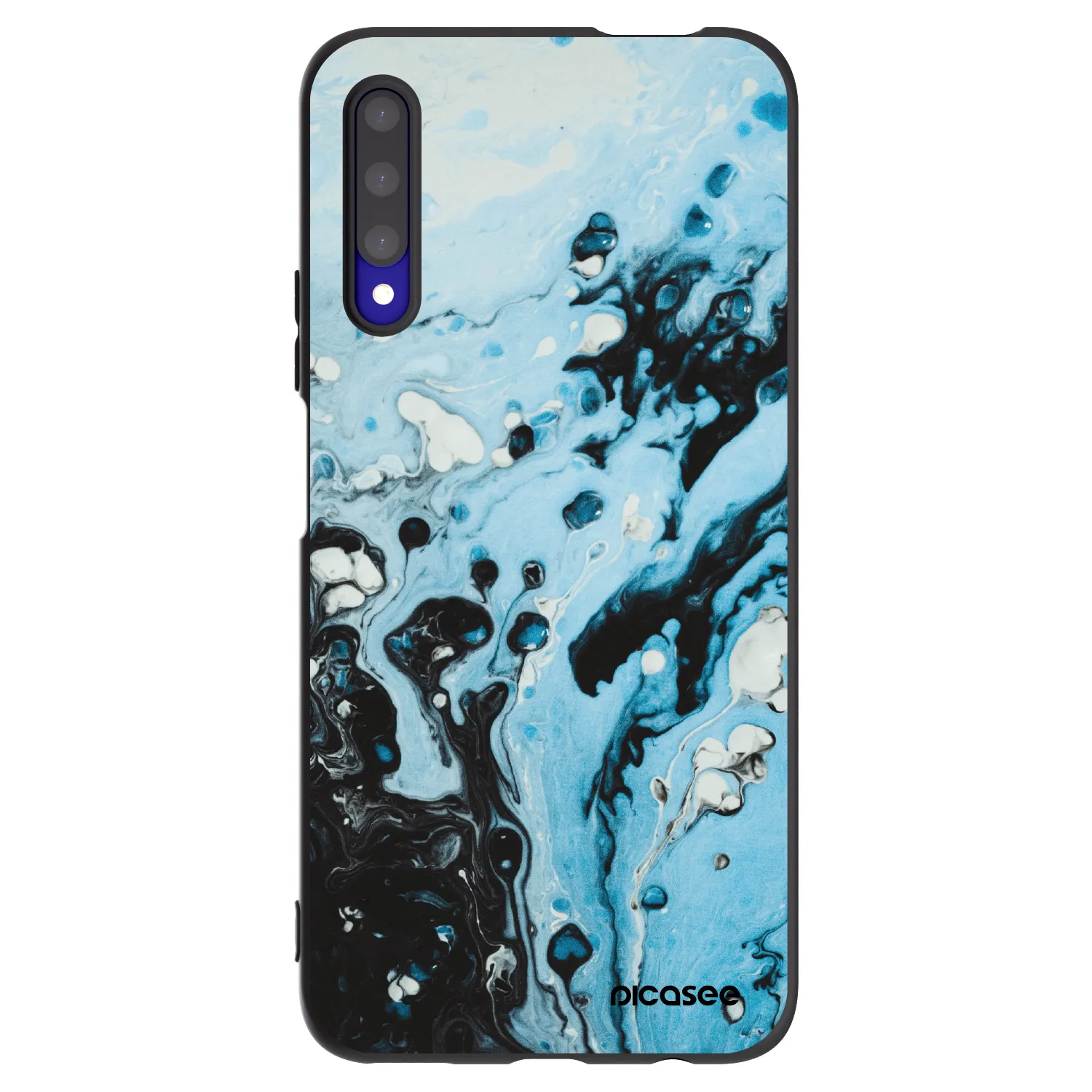Picasee silikónový čierny obal pre Honor 9X Pro - Organic blue