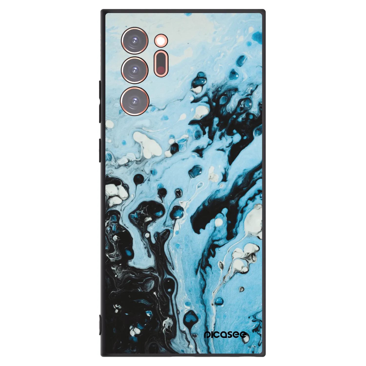 Picasee silikónový čierny obal pre Samsung Galaxy Note 20 Ultra - Organic blue