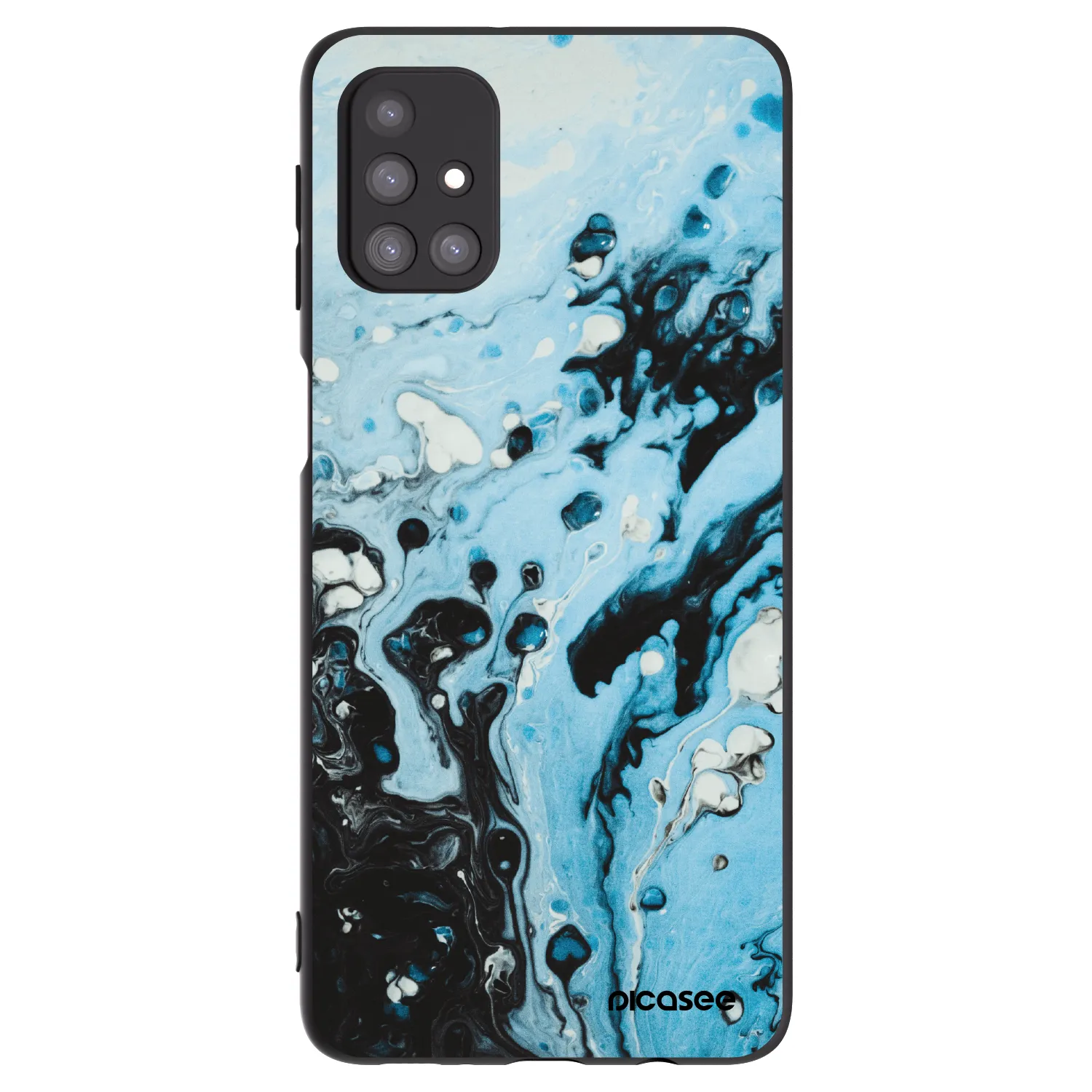 Picasee silikónový čierny obal pre Samsung Galaxy M31s - Organic blue