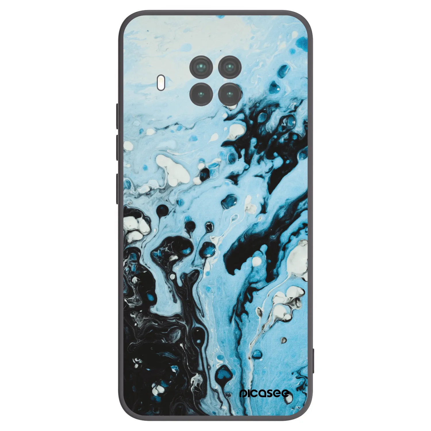 Picasee silikónový čierny obal pre Xiaomi Mi 10T Lite - Organic blue