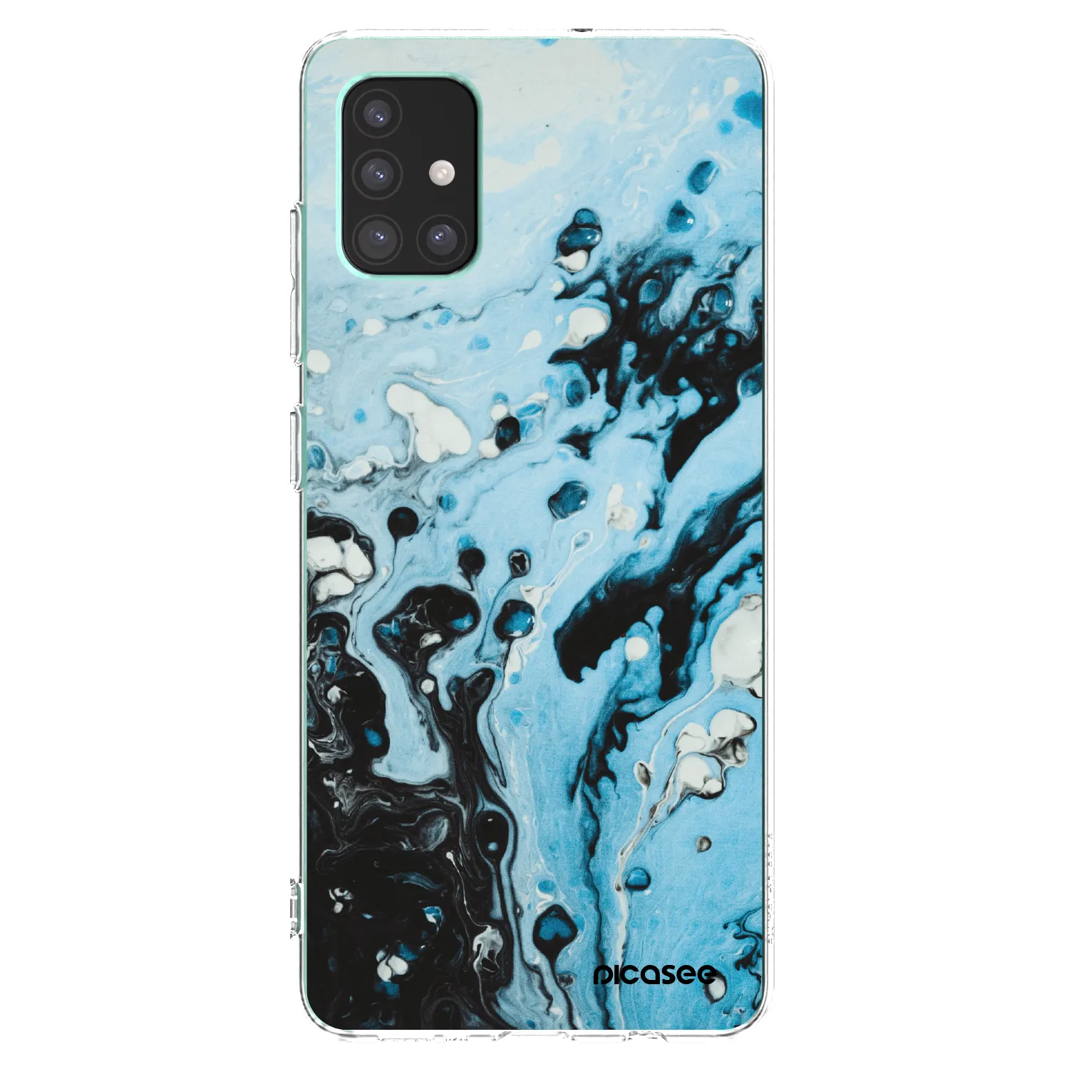 Picasee silikónový prehľadný obal pre Samsung Galaxy M51 M515F - Organic blue