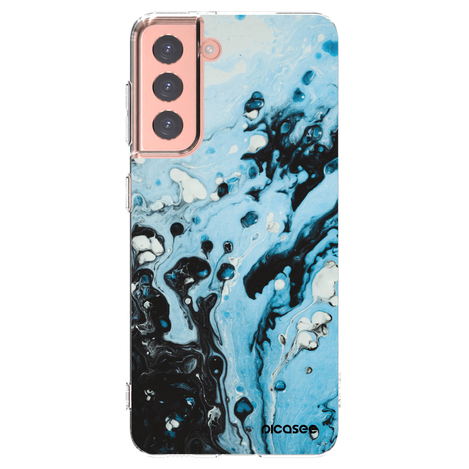 Silikónový prehľadný obal pre Samsung Galaxy S21 5G G991B - Organic blue