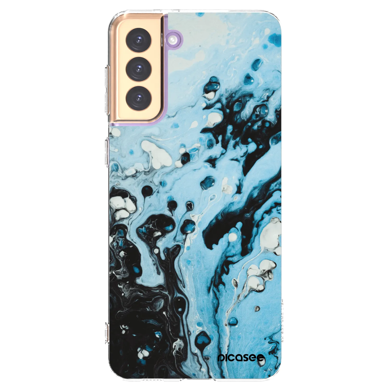 Picasee silikónový prehľadný obal pre Samsung Galaxy S21+ 5G G996F - Organic blue