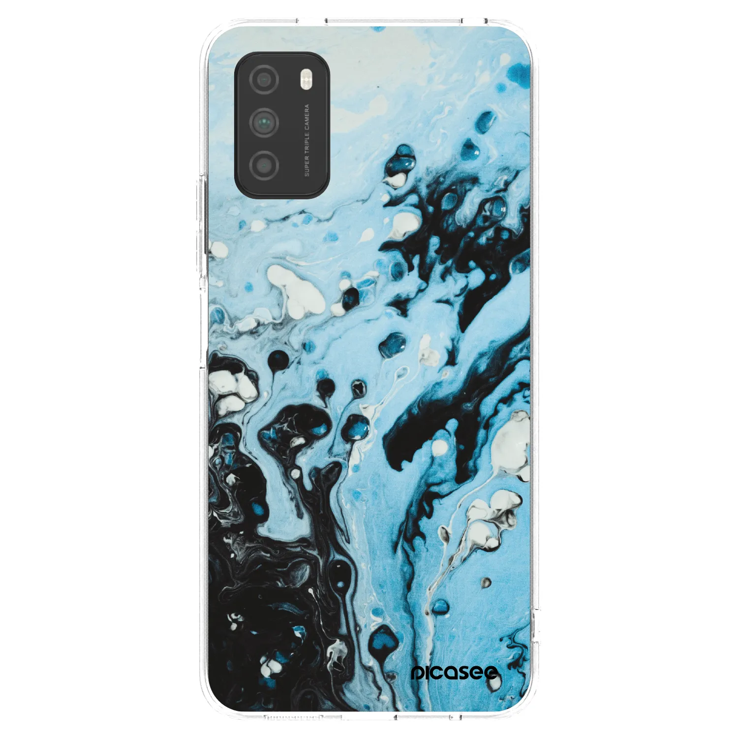 Silikónový prehľadný obal pre Xiaomi Poco M3 - Organic blue