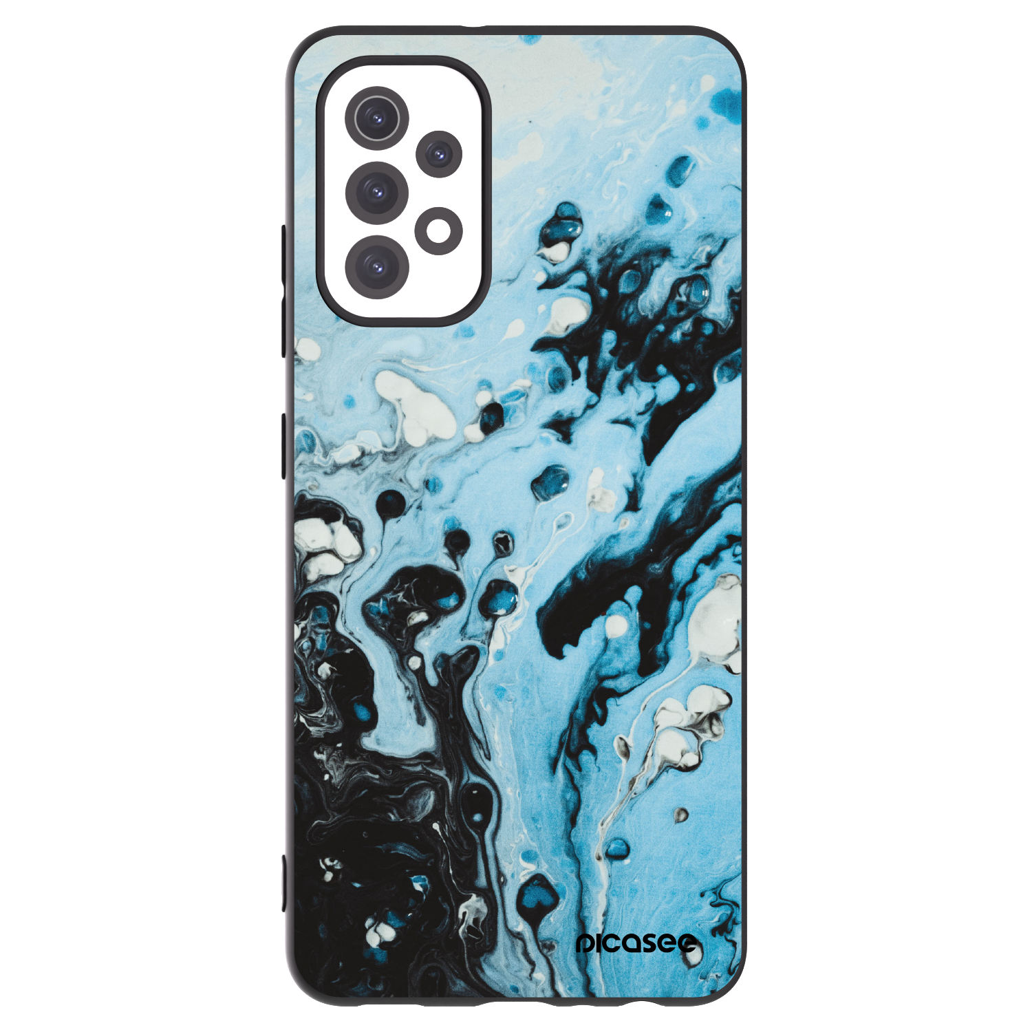 Picasee silikónový čierny obal pre Samsung Galaxy A32 5G A326B - Organic blue